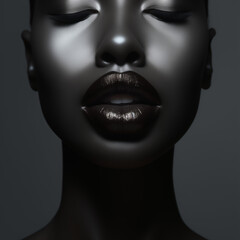 Black woman beauty portrait 