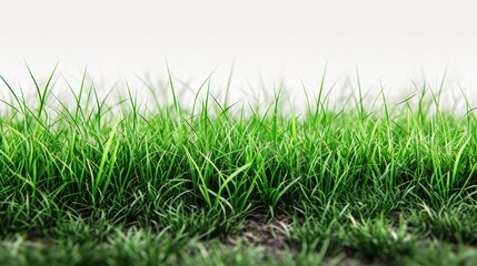 Fototapeta premium Fresh green grass isolated against a transparent background