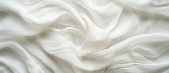 Obraz premium Texture of a blank cotton pattern on white fabric.