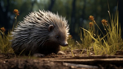 Porcupine animal very nice High Generated AI photo
