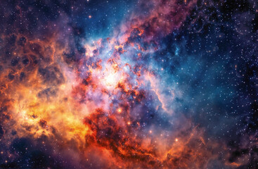 Naklejka premium background with colorful space