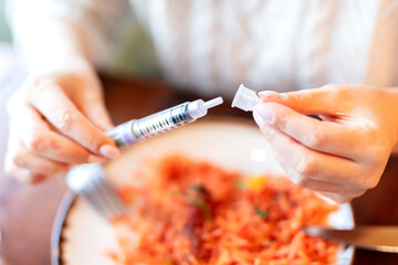Insulin injection pen or insulin cartridge pen for diabetics.