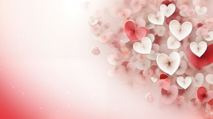 Valentine's Day Hearts Bokeh Art Design Wallpapers HD Background for Presentations and Post Cards 