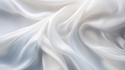 Whispers of Purity, An Intimate Glimpse Into the Refined Essence of White Fabric - obrazy, fototapety, plakaty
