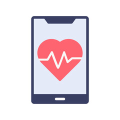 Daily Health App Flat Icon
