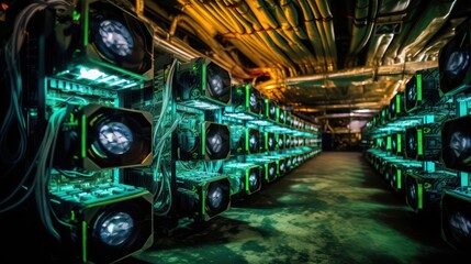 photo cryptocurrency equipment mining