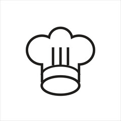 chef hat vector icon line template