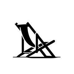Beach Chair Vector Logo Art