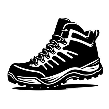 Hiking Shoe Vector Logo Art