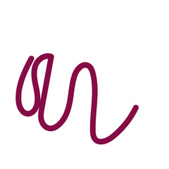 Squiggly abstract line vector