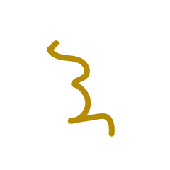 Squiggly abstract line vector