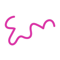 Squiggly abstract line vector