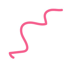 Squiggly abstract line vector