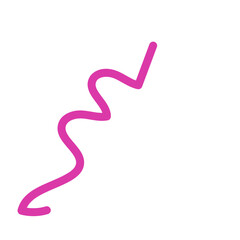 Squiggly abstract line vector