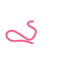 Squiggly abstract line vector