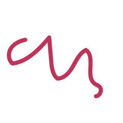 Squiggly abstract line vector