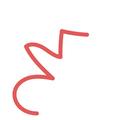 Squiggly abstract line vector