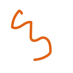 Squiggly abstract line vector