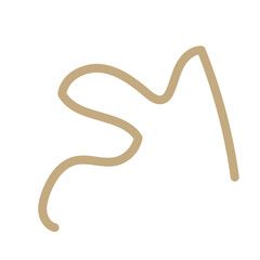 Squiggly abstract line vector