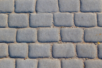 Dark grey brick floor background, Abstract geometric pattern, Grizzly brick block texture, Outdoor pavement or footpath, Can be used as background for display or montage products.