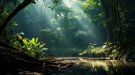 Morning Jungle Bliss: Nature's Awakening Symphony