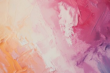 Art oil and acrylic smear blot canvas painting wall. Abstract texture pastel beige, pink color stain brushstroke texture background.