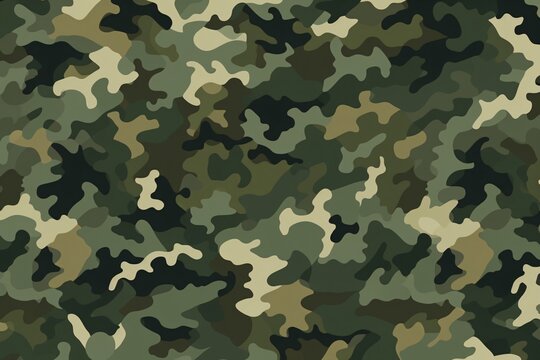 Camouflage Fabric Texture, army camouflage pattern, military clothing fabric texture background, army uniform pattern, AI Generative
