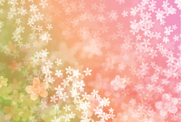 桜　春　花びら　背景	