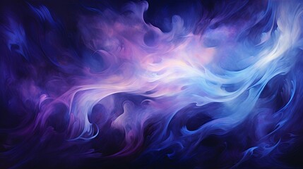 Fototapeta na wymiar Deep blue and vivid purple light streaks flowing