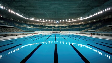 Olympic swimming pool - obrazy, fototapety, plakaty