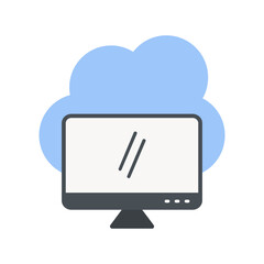 Cloud Computing Flat Icon