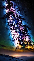 Starry night sky