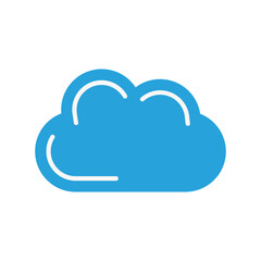 Black Cloud Flat Icon