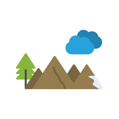 Mountain Flat Icon