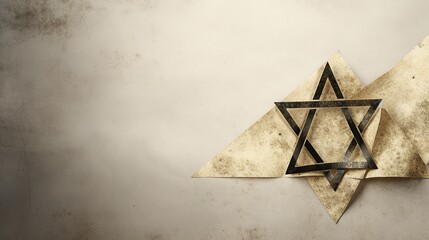 Star of David, ancient symbol, emblem in the shape of a six-pointed star, Magen, culture faith, Israel Jews, symbol symbolism, flag emblem item. - obrazy, fototapety, plakaty