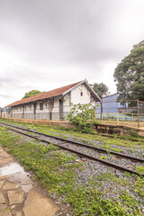 Fototapeta na wymiar antiga estação ferroviária na cidade de Buenópolis, Estado de Minas Gerais, Brasil