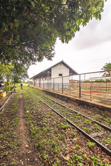 Fototapeta premium antiga estação ferroviária na cidade de Buenópolis, Estado de Minas Gerais, Brasil