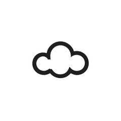 Cloud in cartoon, doodle style . Image for t shirt. Isolated 2d vector illustration in logo, icon, sketch style, Eps 10, black and white. AI Generative
