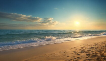 Fototapeta na wymiar Empty sea and beach background