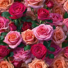 Naklejka premium Beautiful background roses for valentine´s day