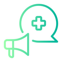 Obraz premium campaign gradient icon