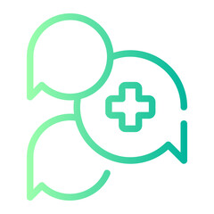 Fototapeta premium medical assistance gradient icon