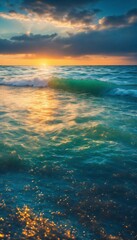 Obraz premium Summer background of sea water