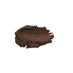 Eyebrown pomade gel texture swipe on white background