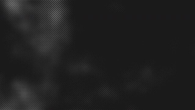 Abstract halftone motion background. Moving dots seamless loop