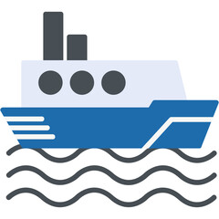 Yacht Flat Icon