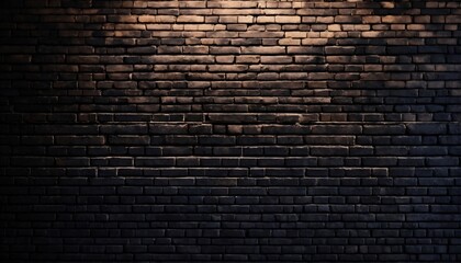 Fototapeta na wymiar Black textured brick wall background