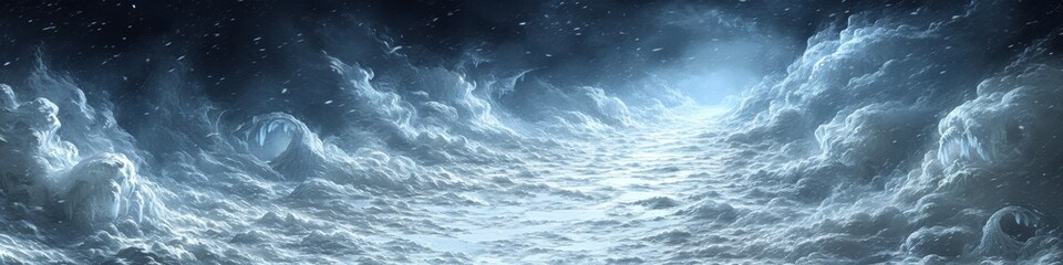 Fototapeta premium Panoramic Cloud Texture in Dramatic Sky