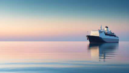 Obraz premium ship in the ocean
