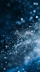 Aerosol fine salt particles and crystals floating in the air.